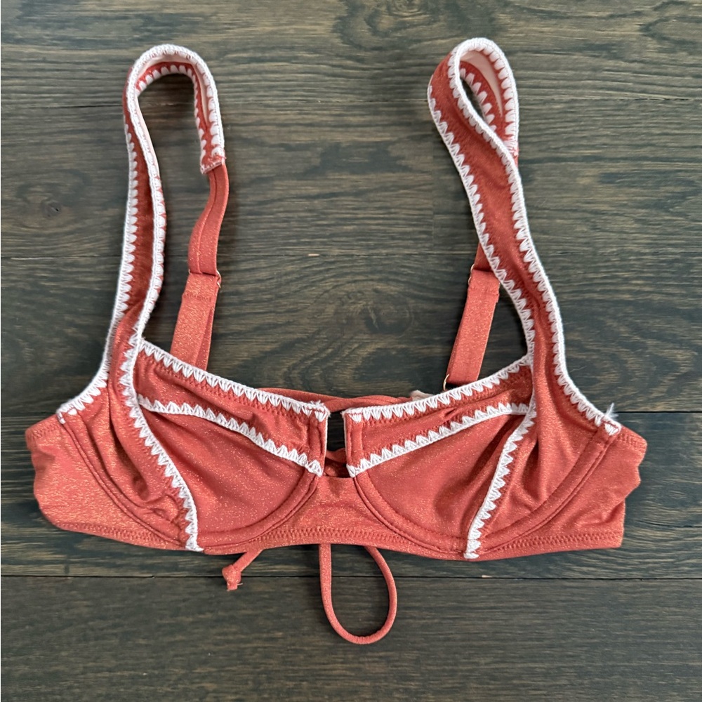 Victoria’s Secret Terracotta Shimmer Balconette Bikini Top